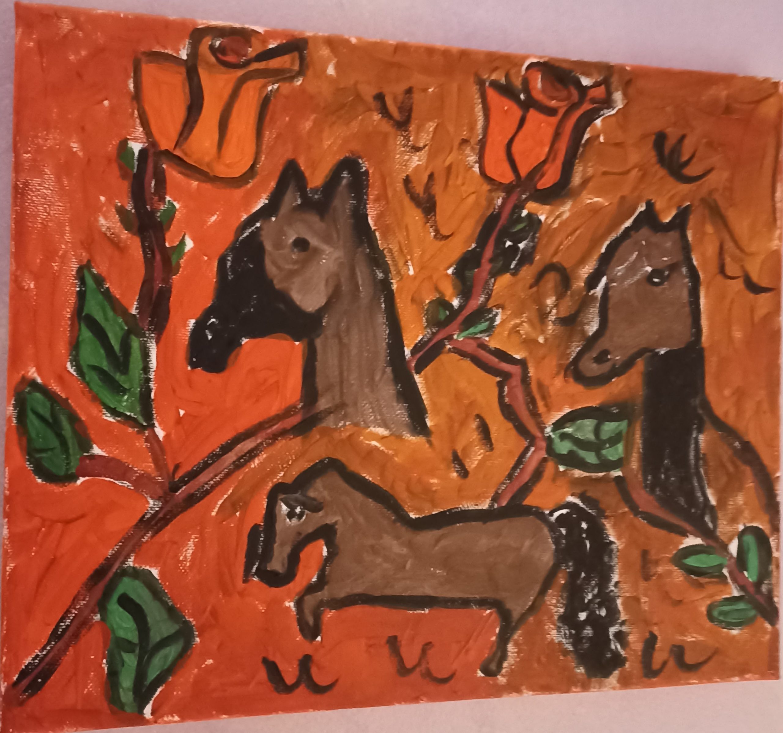 Des chevaux
