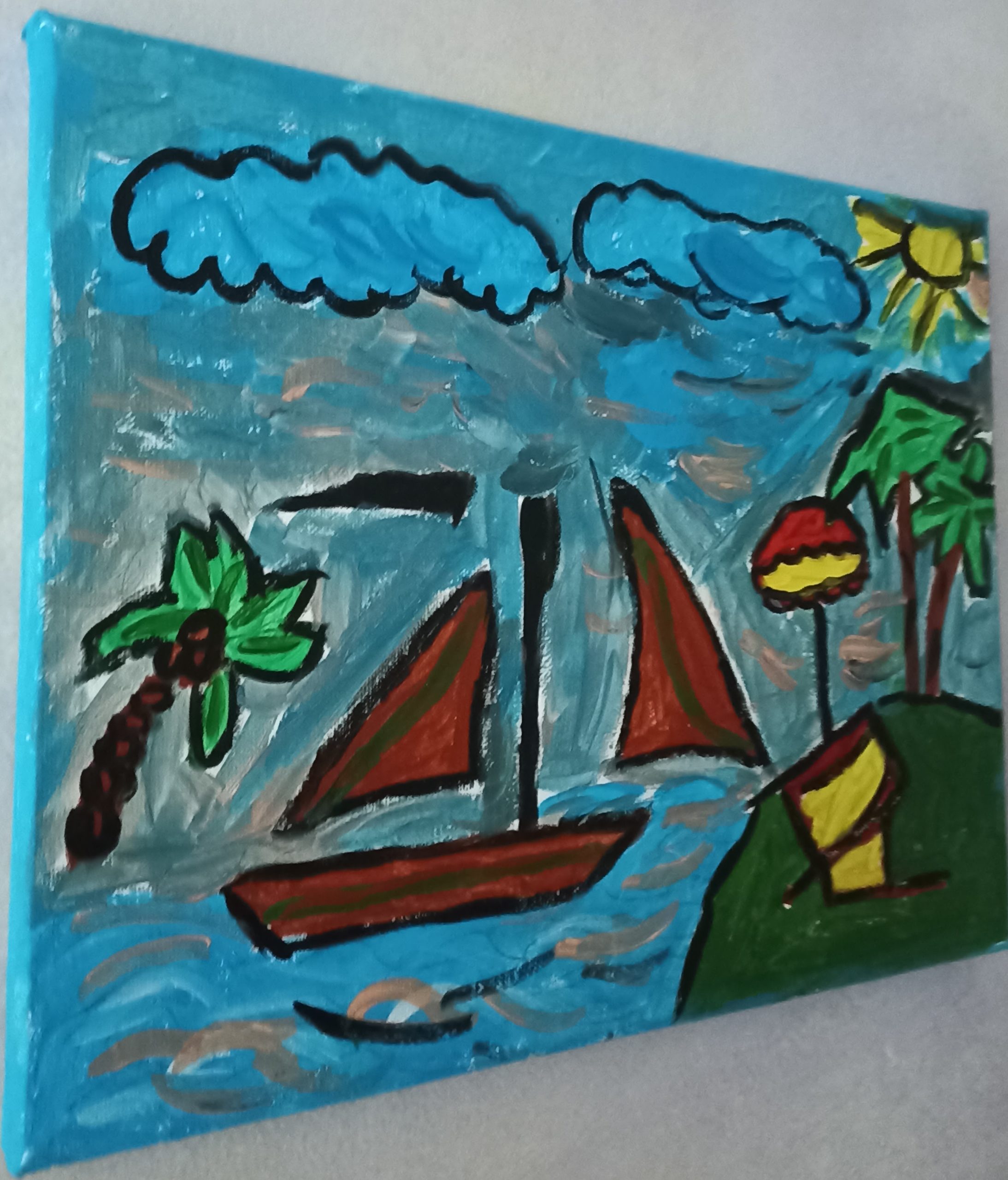 Bateau et ile paridisiaque
